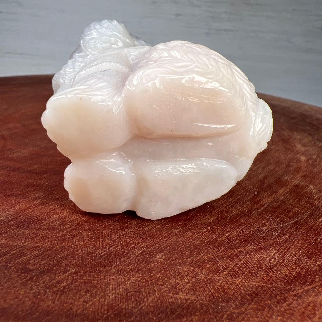 天然石 麦わらトイプードル　瑪瑙