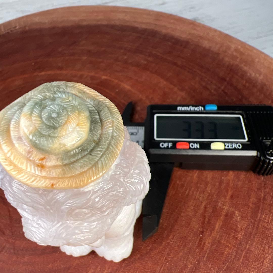 天然石 麦わらトイプードル　瑪瑙