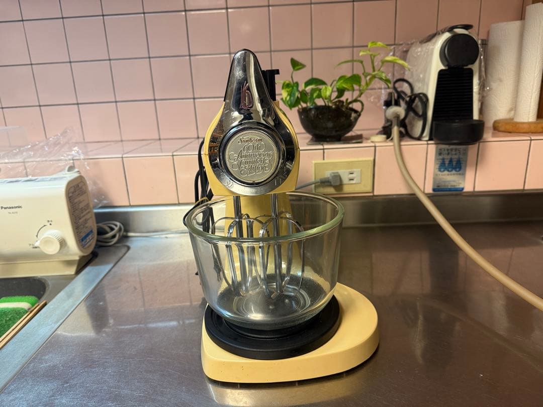 レトロ アメリカン　スタンドミキサー　ガラスボウル2個付き