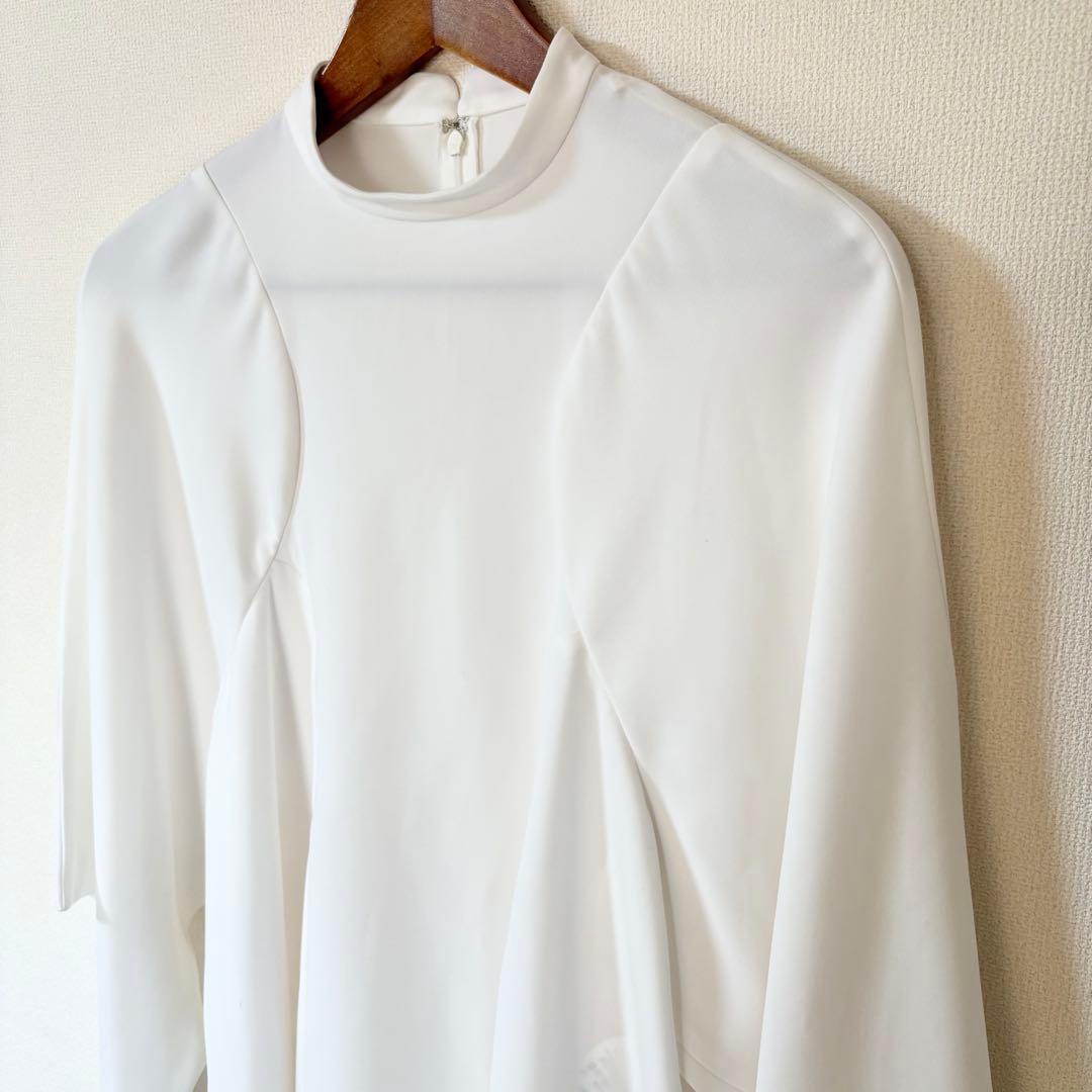 2024✨エンフォルド PEツイル ドレープ プルオーバー 長袖ブラウス 38
