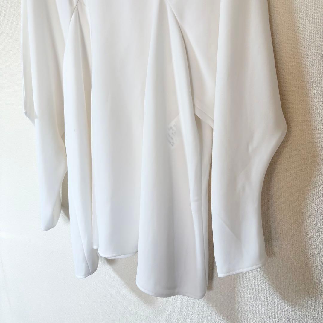 2024✨エンフォルド PEツイル ドレープ プルオーバー 長袖ブラウス 38