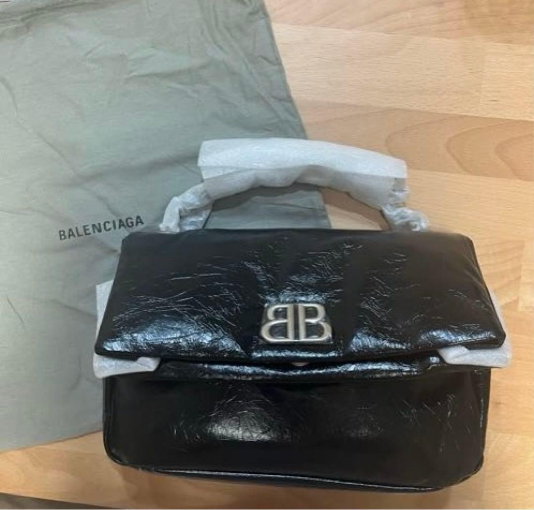 新品　バレンシアガ　ブラック の ウィメンズ MONACO バッグ ミニ