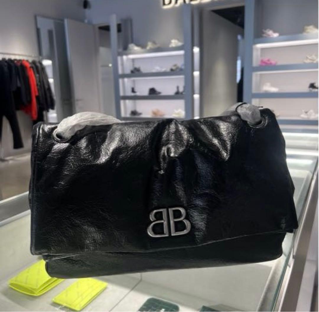 新品　バレンシアガ　ブラック の ウィメンズ MONACO バッグ ミニ