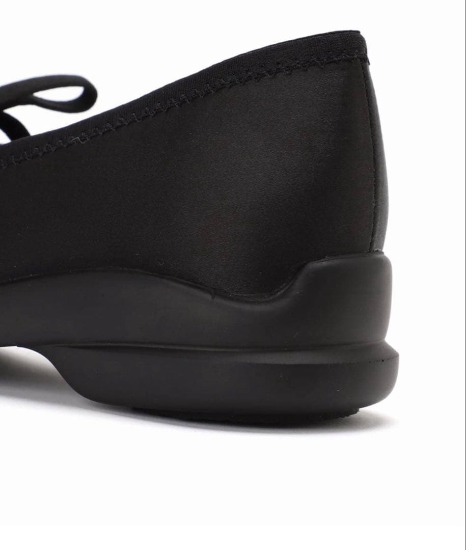 ルタロン　ダブルリボンバレリーナ　ブラック　24.5cm