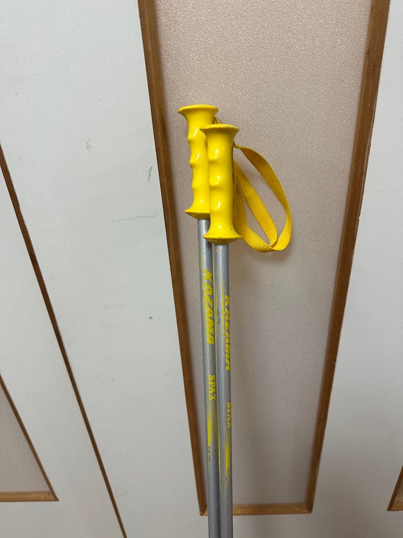 KAZAMA スキー板120cm,ブーツ26”22.5cm,ストック100cm