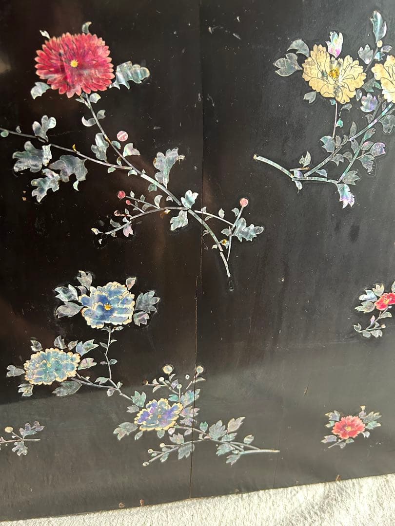 ② 螺鈿細工　小箪笥　アンティーク　難あり