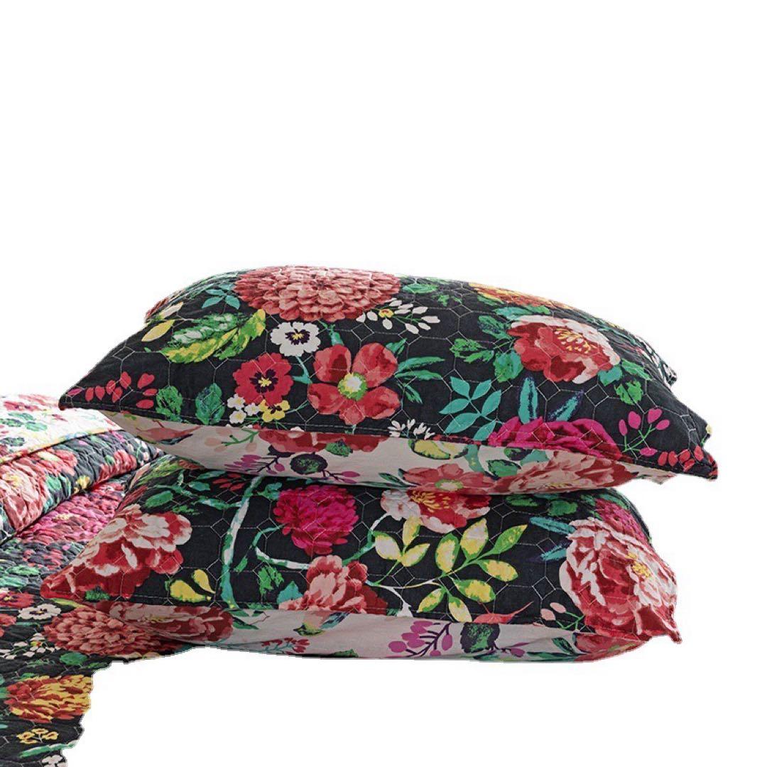 キルトベッドカバー3点セット綿マルチカバー キルティング 613