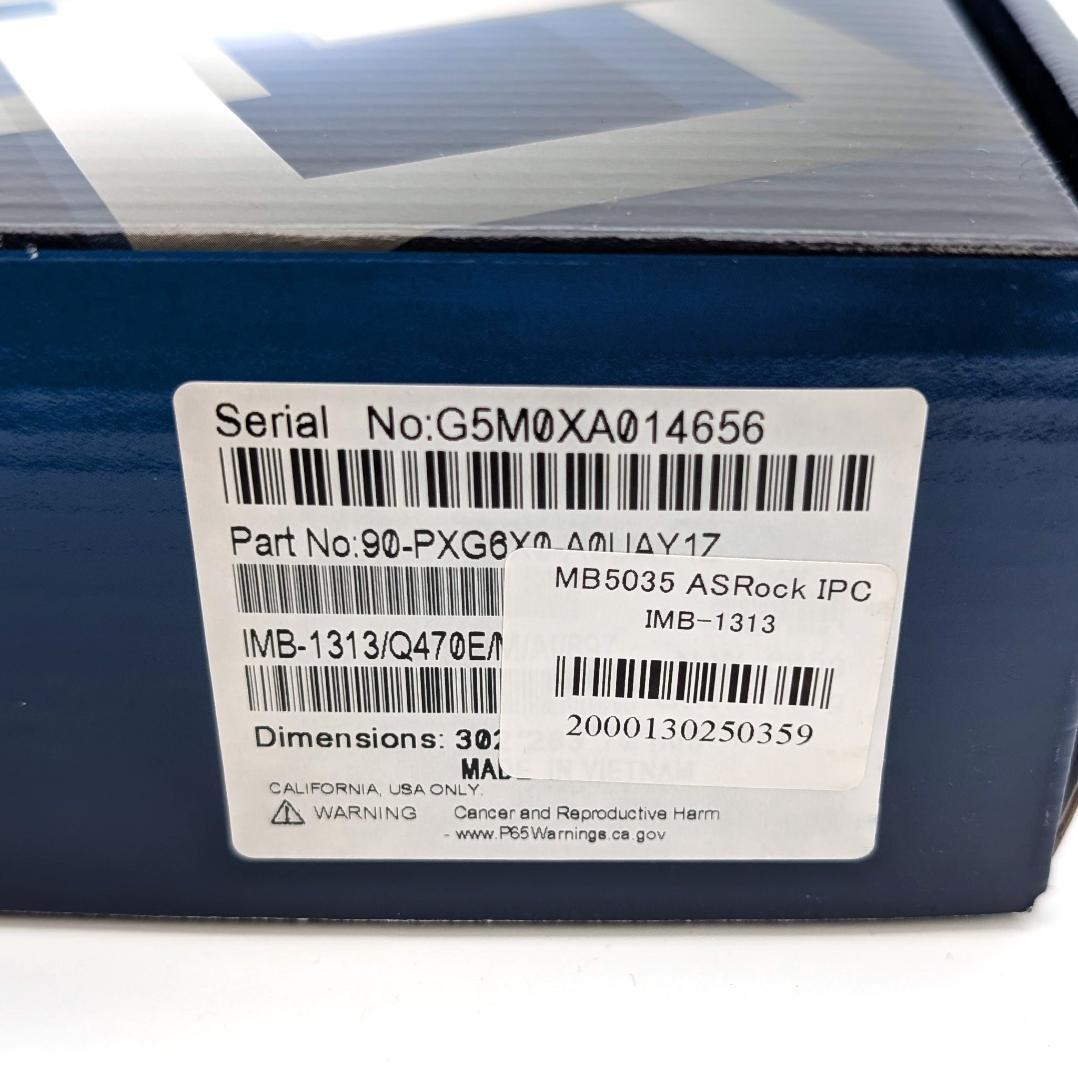 ASRock IMB-1313 LGA1200 産業用マザーボード 未使用品
