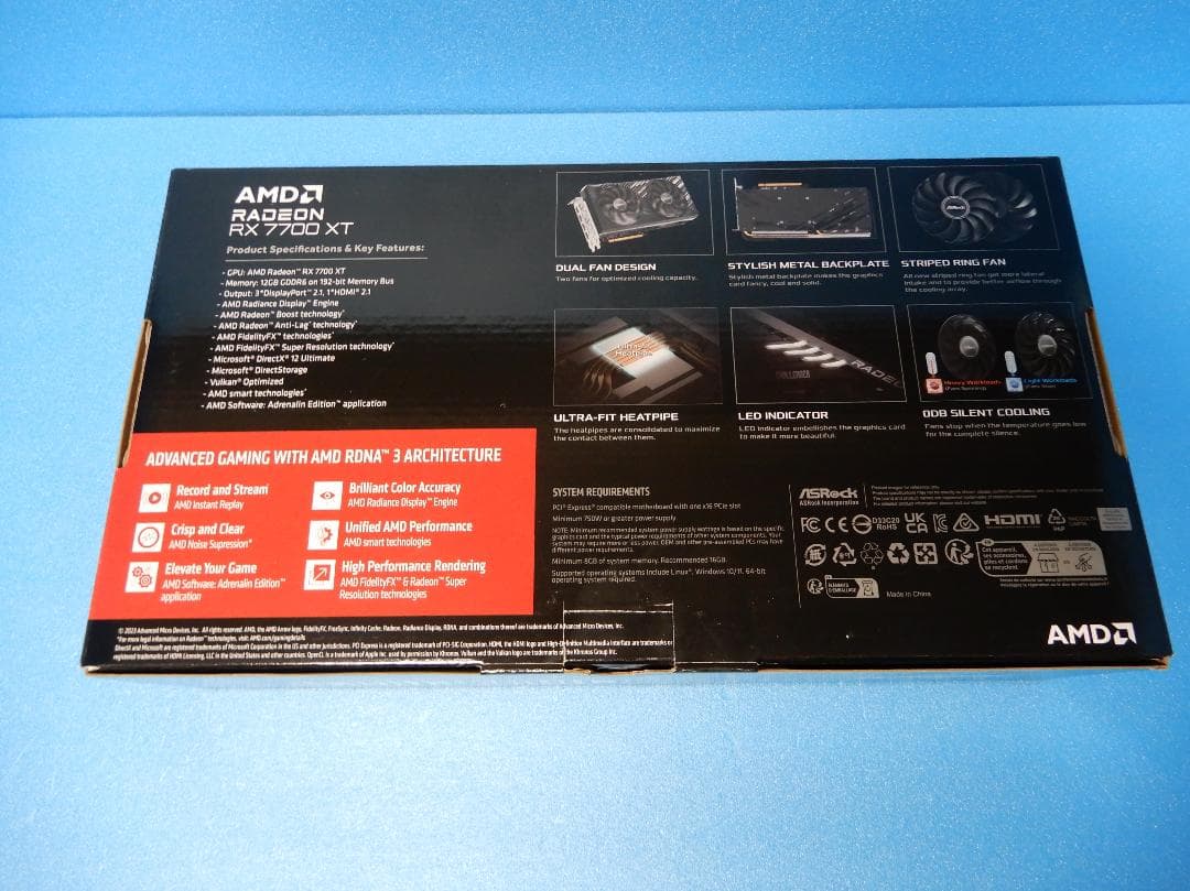 ASRock Radeon RX7700XT 12GB OC 新品未開封