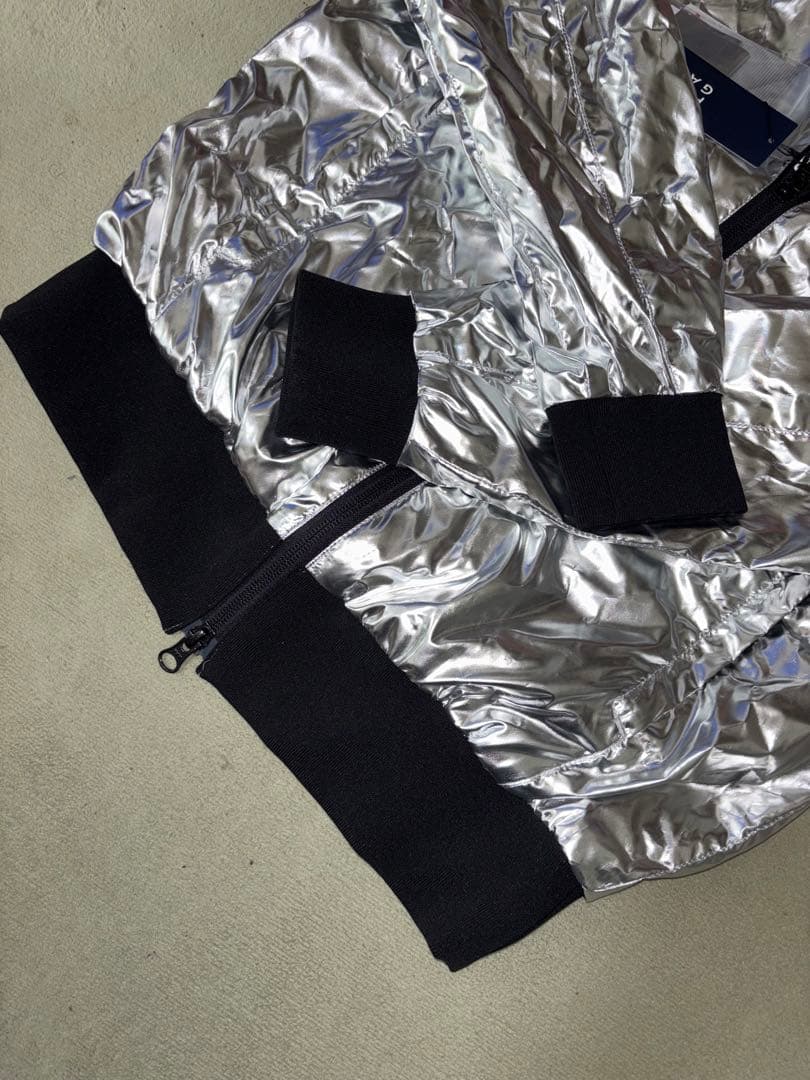 （新品）パーリーゲイツ、プラチナシルバー、ジップジャケット、ブルゾン、サイズ0