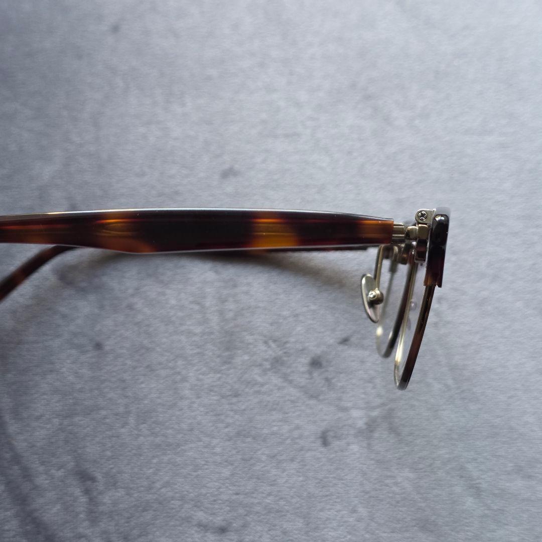 跳ね上げ式 メガネ サーモント ブラウンデミ/アンティークゴールド ノーブランド