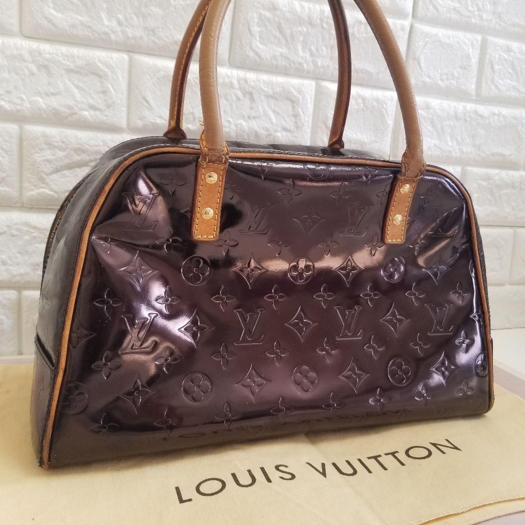 ルイヴィトン モノグラム ヴェルニ トンプキンスクエア トートバッグ ボストン