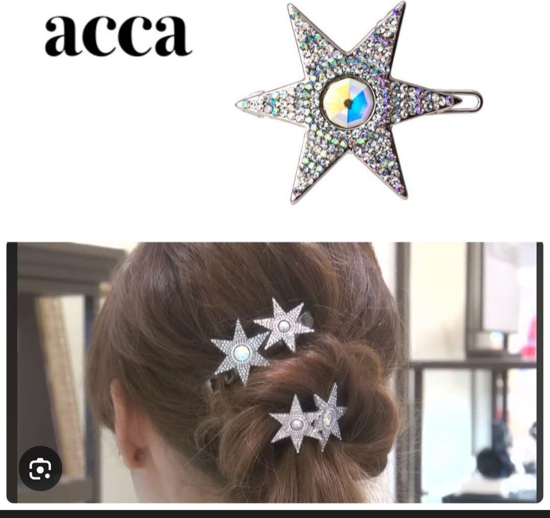 acca ホリデー　星型ヘアクリップ