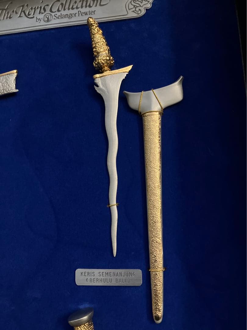 アンティーク雑貨 The Keris Collection Selangor Pewter x 4