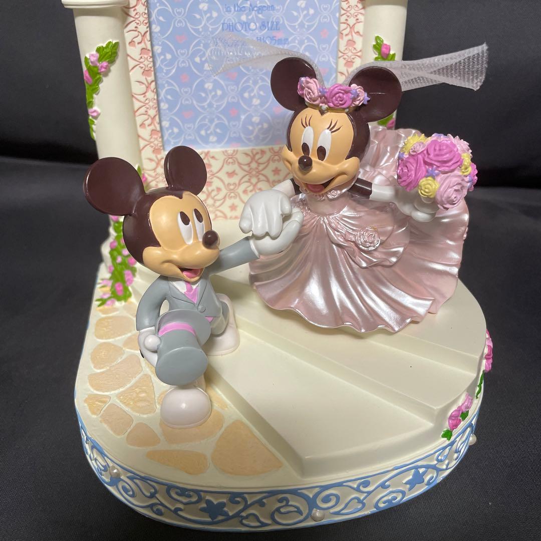 未使用　ミッキーミニー　ディズニーランド　ウエディング　写真立　洋装　結婚式