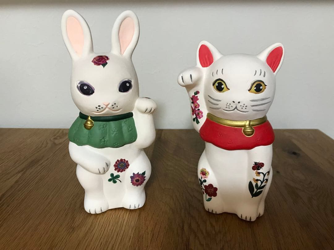 ナタリー・レテ　招きうさぎ　招きねこ　アフタヌーンティー　美品　完売　箱有