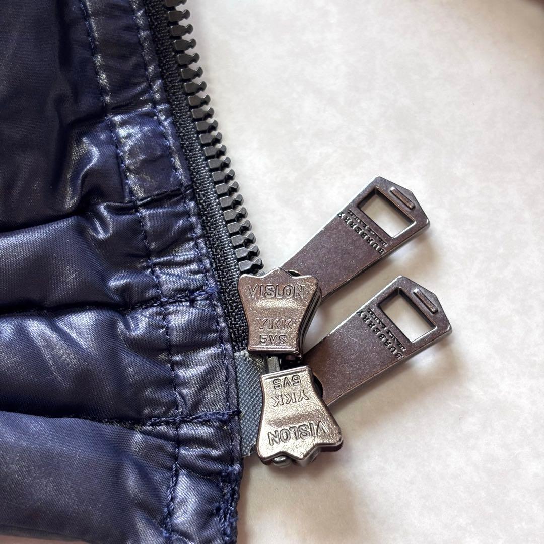 【美品】バーバリーブラックレーベル グースダウンジャケット シルバーフォックス