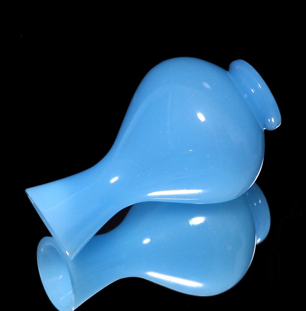 オールド・バカラ 珍品 レア型 17.8cm オパーリンクリスタル製 大型花瓶