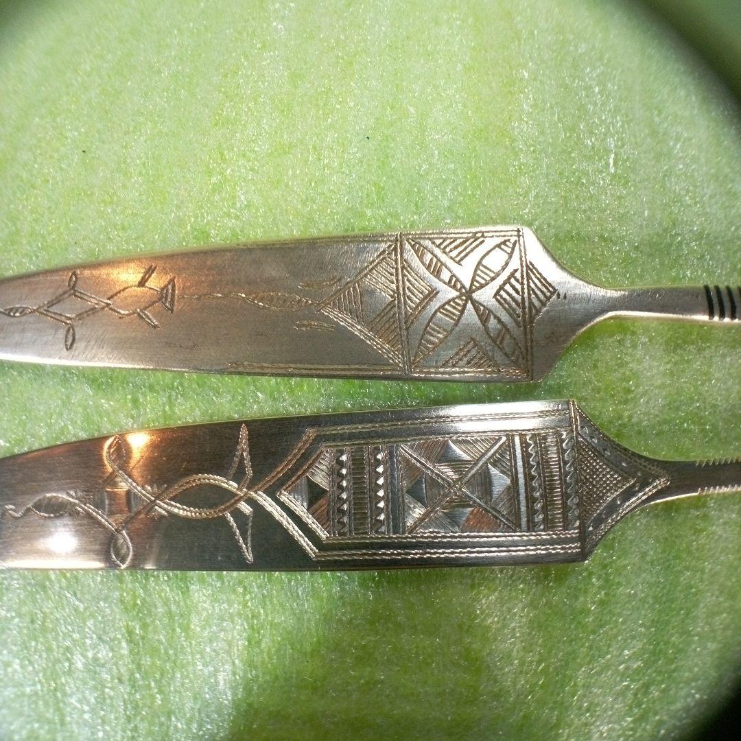 ニジェール？　錫製？　ペーパーナイフ　レア　希少　2本セット　アンティーク