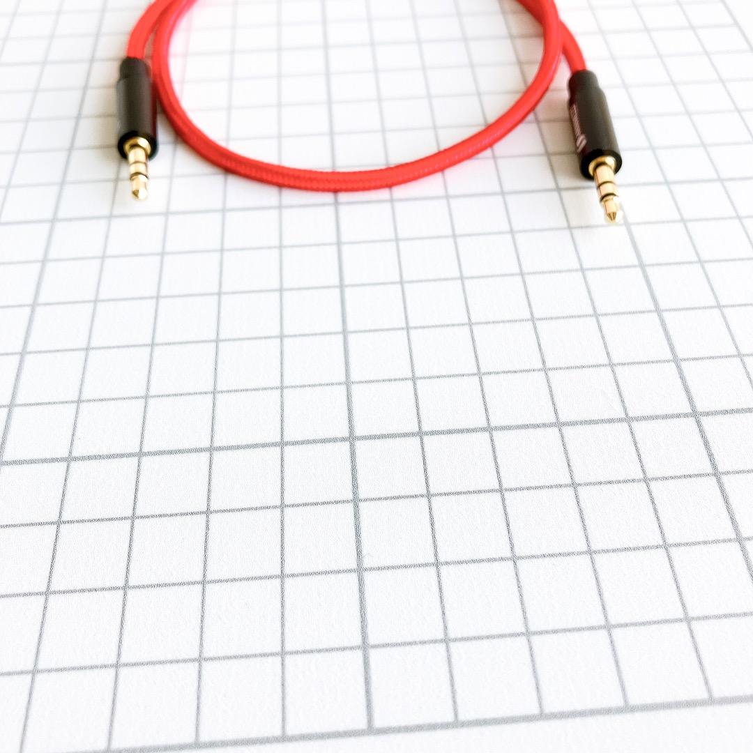 ✨ 3.5mmAUXケーブル オーディオケーブル ステレオミニプラグ 24K