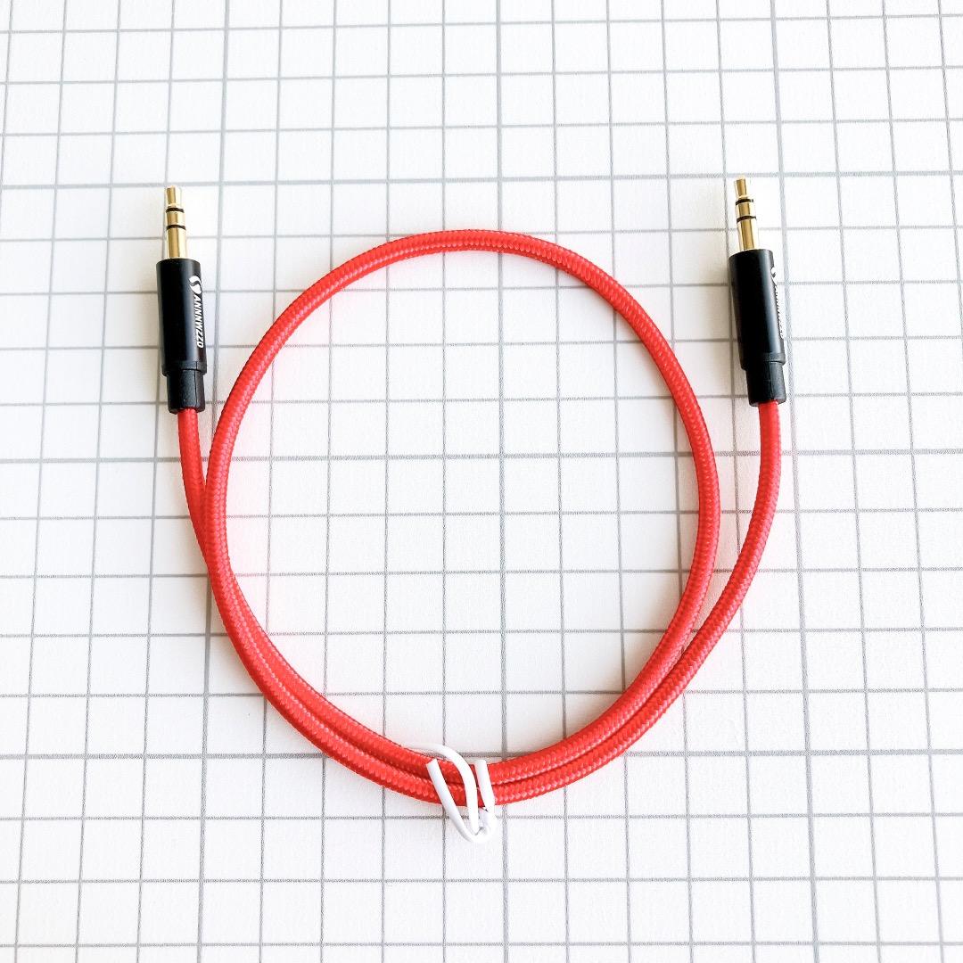 ✨ 3.5mmAUXケーブル オーディオケーブル ステレオミニプラグ 24K