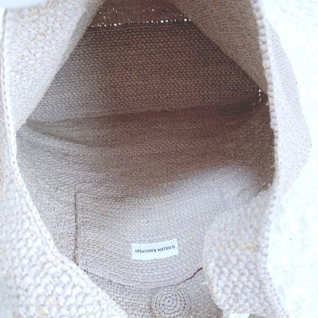 ほほ未使用♪ ヘレンカミンスキー　ラフィア　ワンハンドルショルダーバッグ