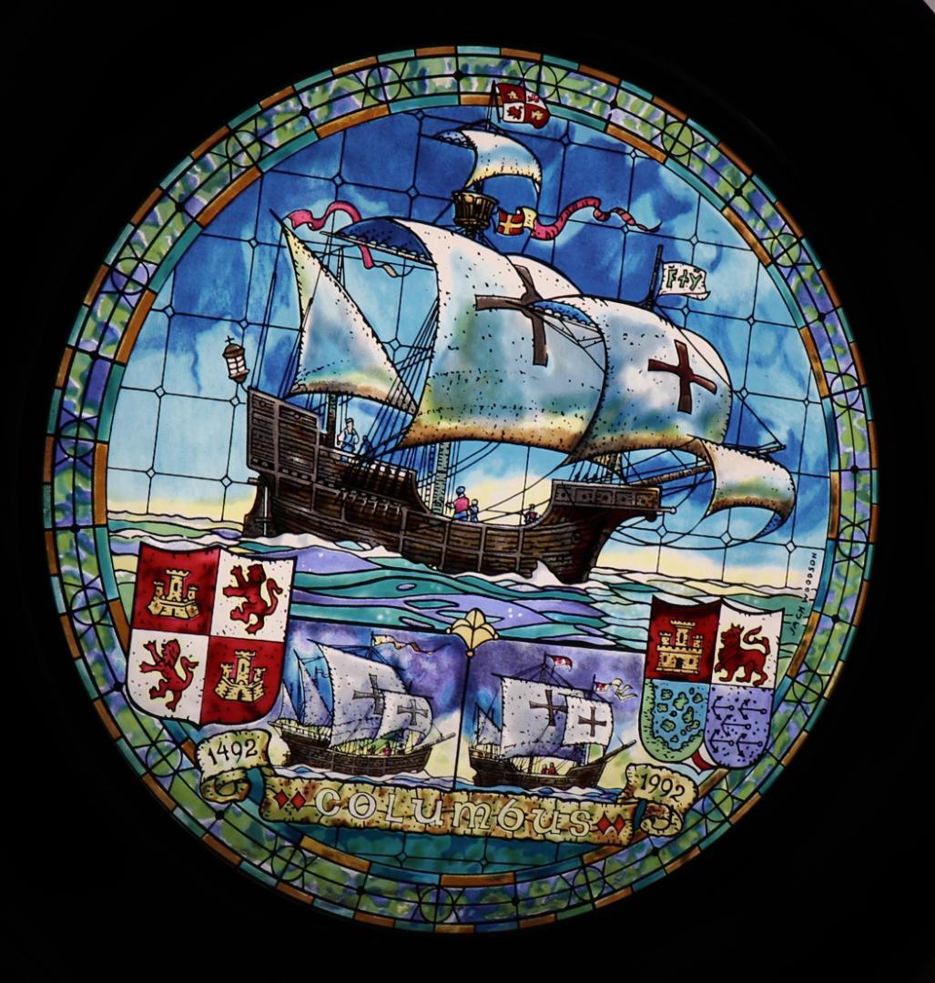 限定生産 コロンブス 大航海 ヴィンテージ ステンドグラス ジャック・ウッドソン