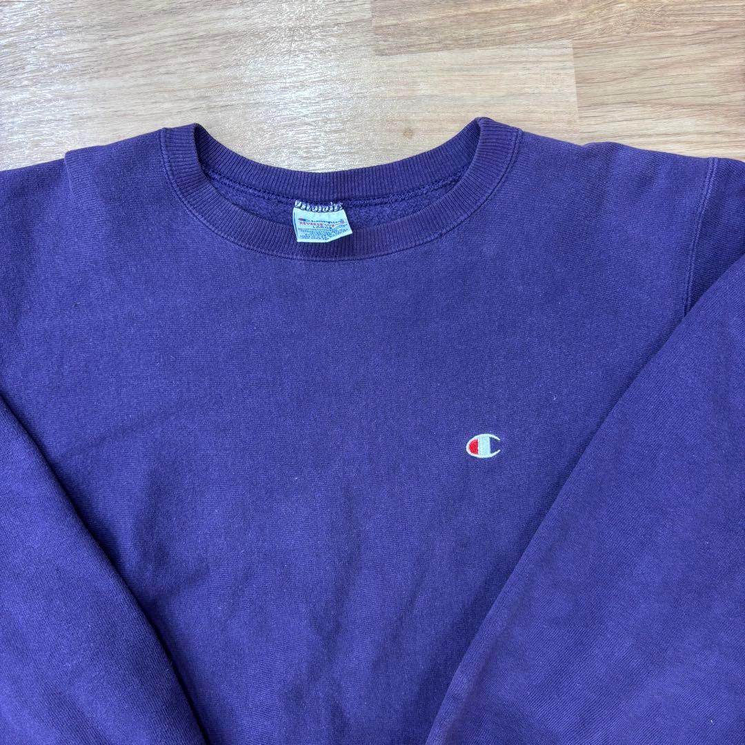 ち*5様 【USA製】刺繍タグ90's リバースウィーブ　目ありラベンダー　パー