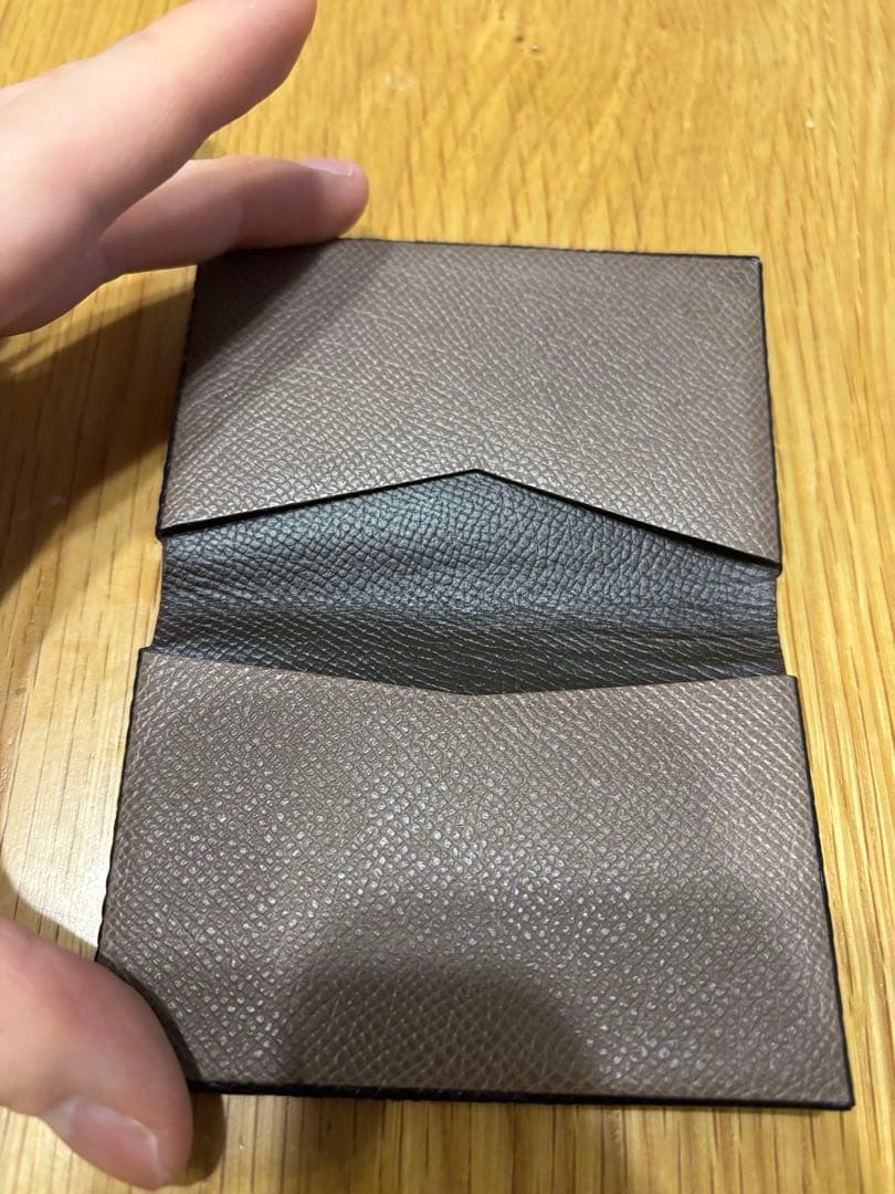 C*W様 t.mbh 葉合せ　名刺カード　リザード　ブラック　名刺入れ　tmbh