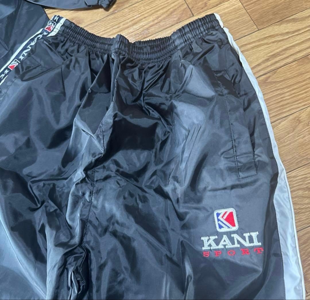 KARL KANI カールカナイ　ナイロン　セットアップ　L 黒