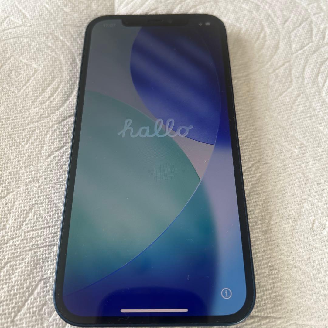 Apple iPhone 12 青色 本体　128GB