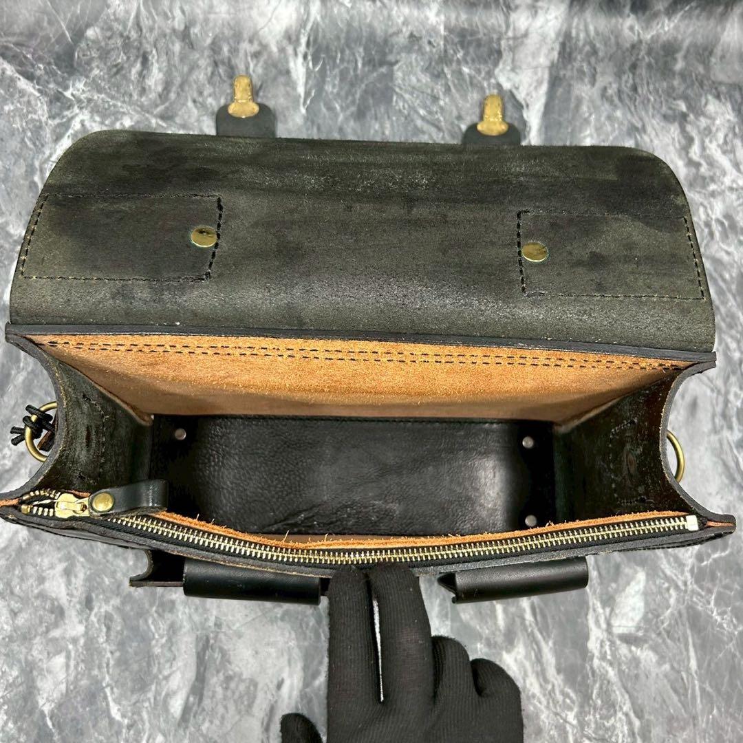 と*皮様 希少■HELZ ビジネスバッグ　ブリーフケース　本革　ブラック　黒