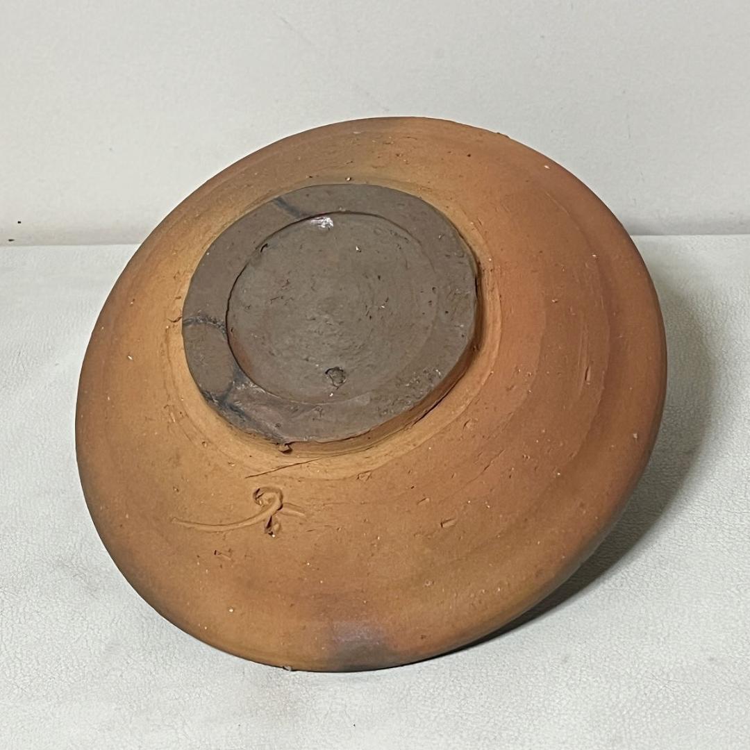 藤原啓 備前焼 緋襷 (ひだすき) 皿 共箱 人間国宝 【k2994】