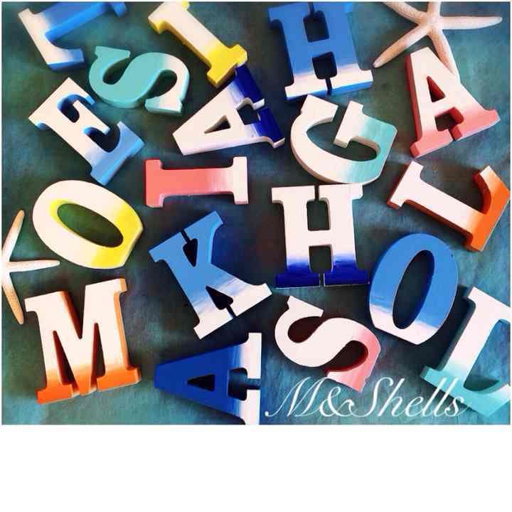 オーダー制 オブジェ ハワイアン雑貨 アルファベットオブジェ スターフィッシュ