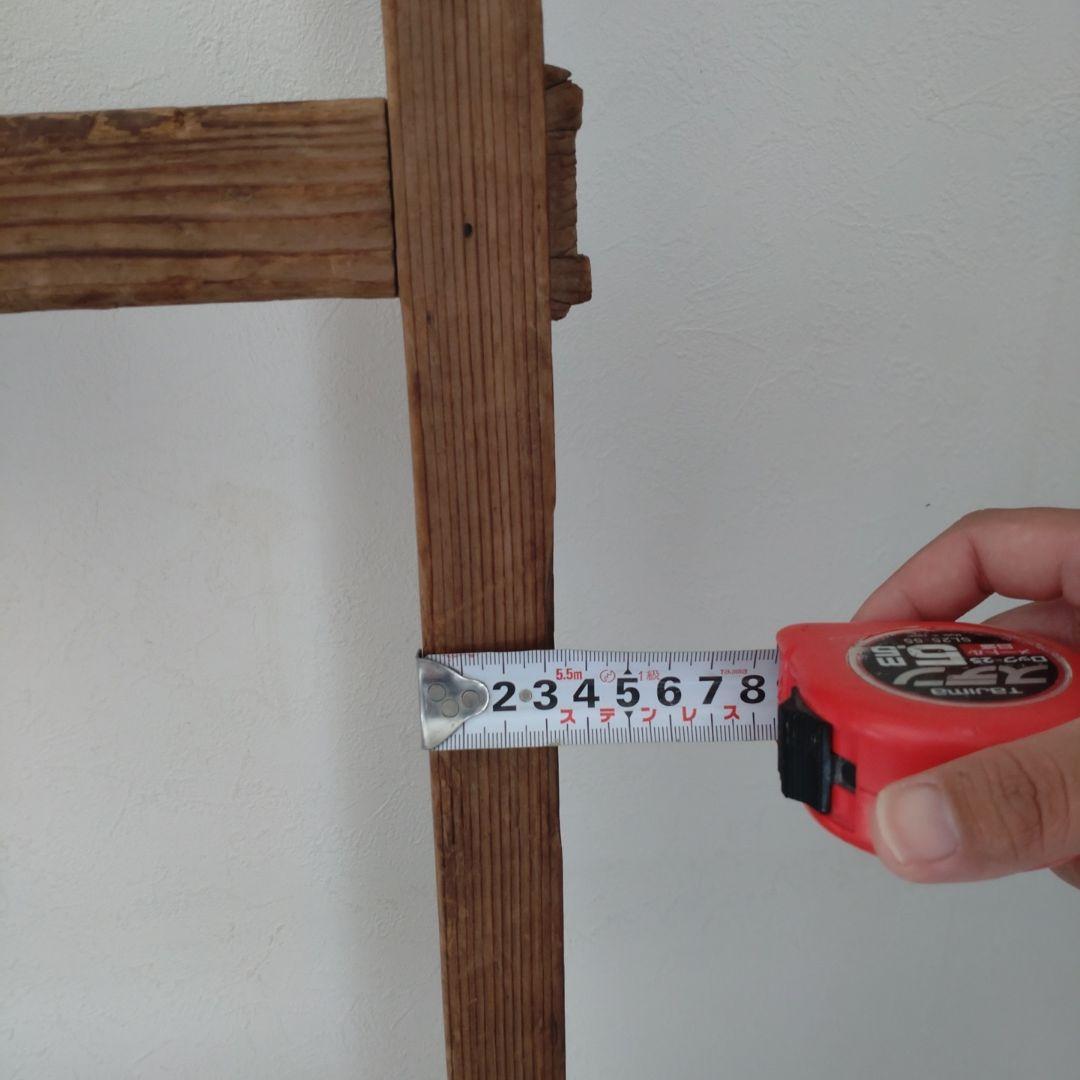 アンティーク　ハシゴ　ナチュラル　木造足場材