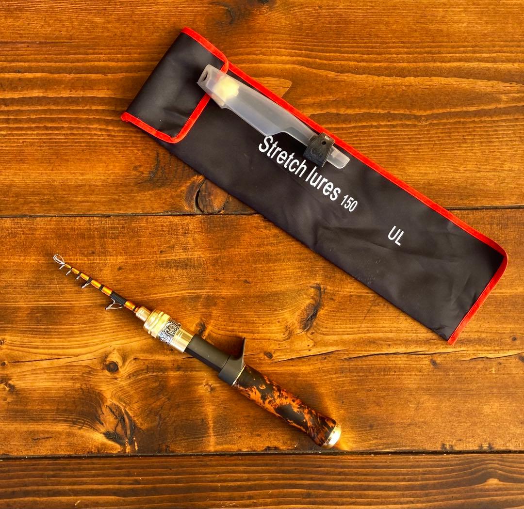 新品未使用　超軽量　カーボンロッド　5ft トラウトロッドベイトテレスコロッド