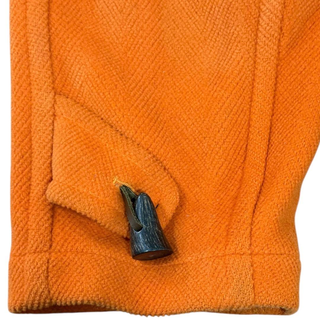 90s グレンフェル 別注 ダッフルコート オレンジ 36 Moorbrook