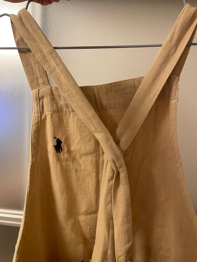 Ralph Lauren ベージュオーバーオールエプロン