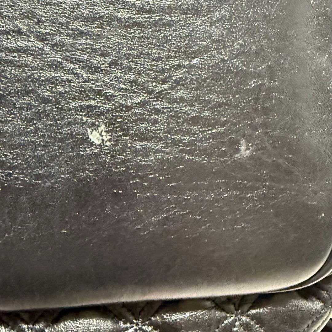 MCM ブラック キルティング バケットバッグ クロスバッグ