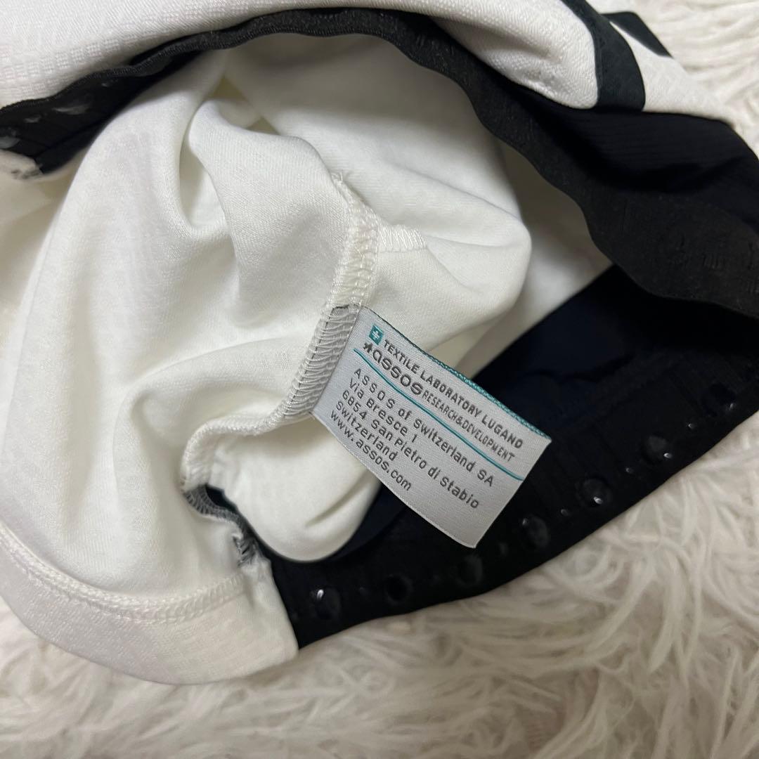 最高級 アソス assos サイクリングウェア 半袖 ホワイト メッシュ 速乾