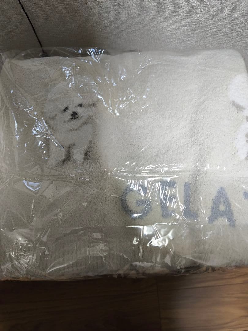 ジェラートピケ　マルチカバー　ビションフリーゼ　オフホワイト　新品未開封