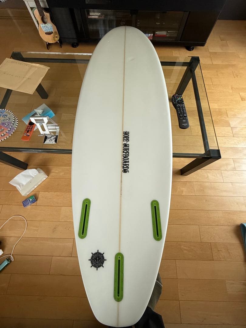 （お買い得品）HOPE ショートボード 6’1 futureフィン、リーシュ付き