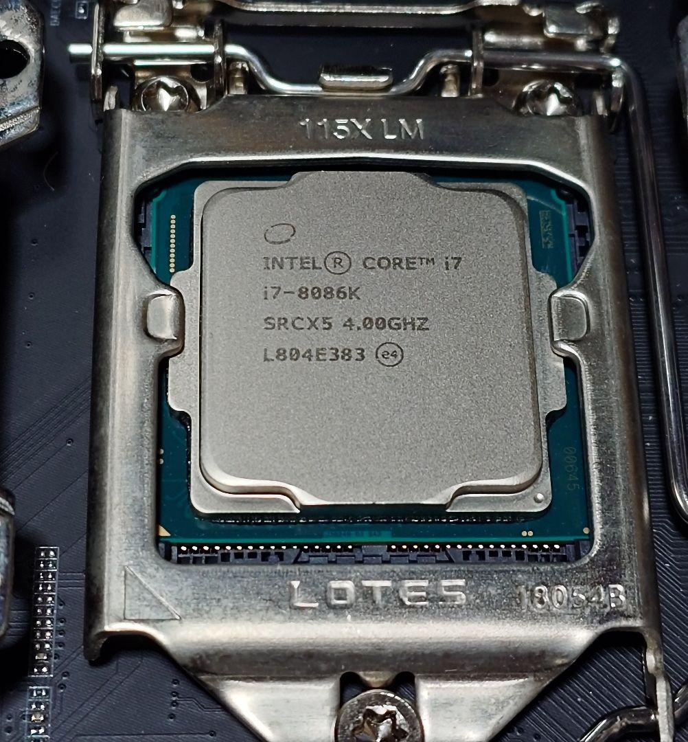 Intel Core i7-8086K CPU 【動作確認済】