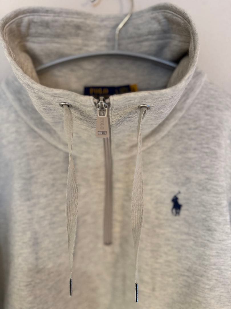 Polo Ralph Lauren グレー ハーフジップスウェット LG