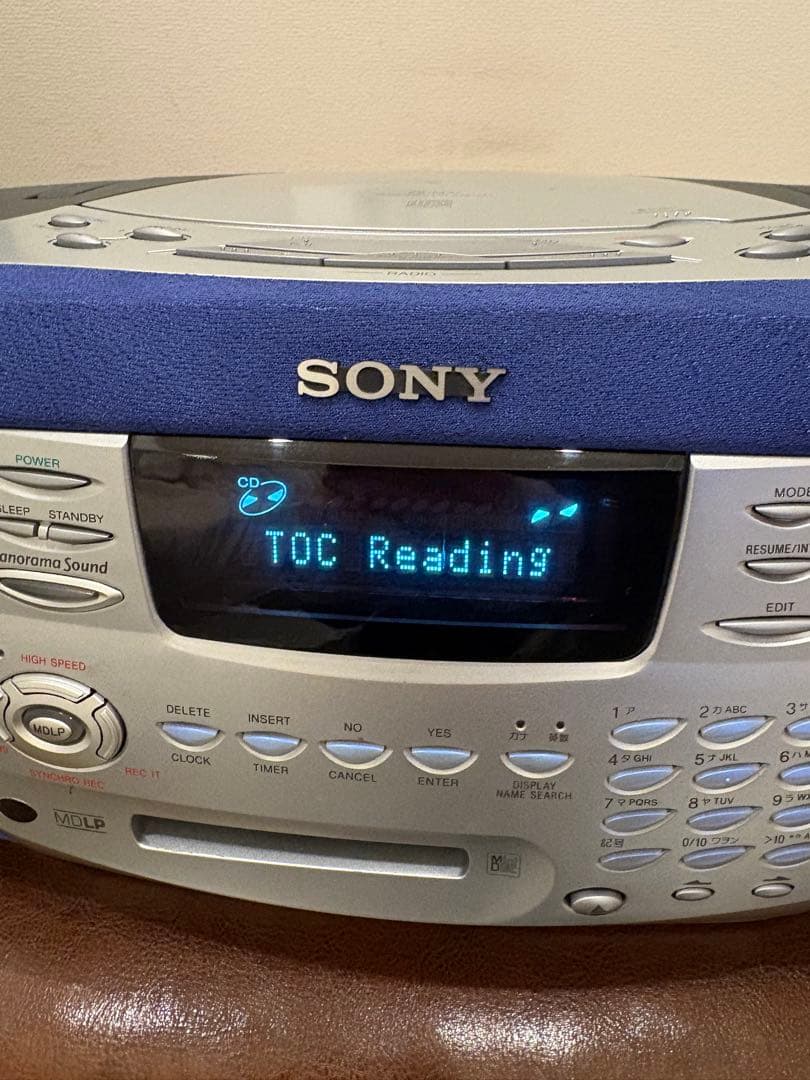 ソニー　SONY ZS-M37 パーソナルMDシステム　CD MD ラジオ