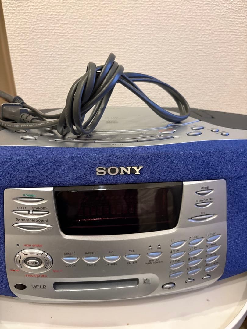 ソニー　SONY ZS-M37 パーソナルMDシステム　CD MD ラジオ