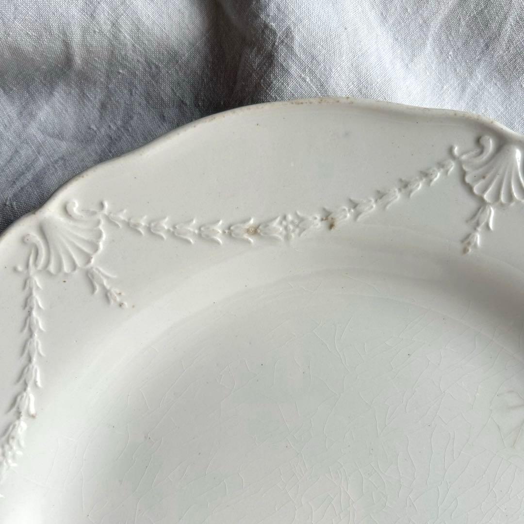 ミントン　レリーフプレート　ディナー　大皿　26.5㎝　フランスアンティーク