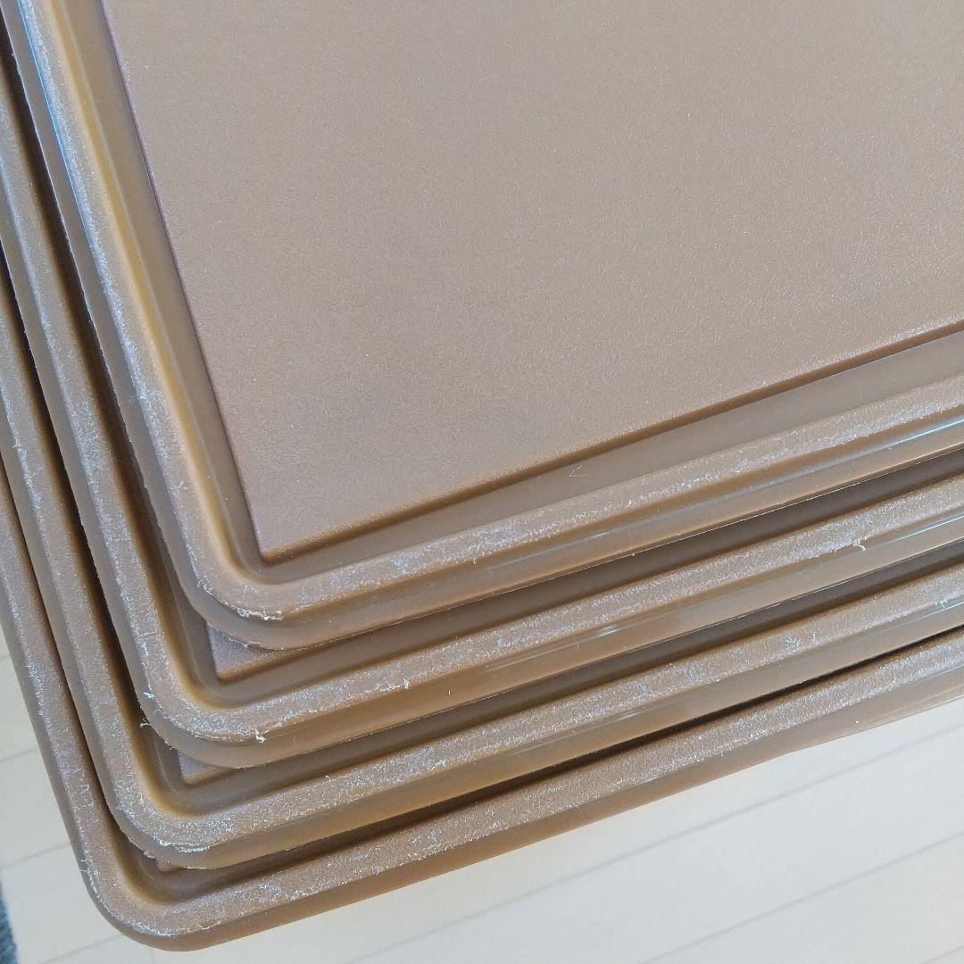 【タッパーウェア】収納ケース ディープスーパーケース 深型 ブラウン４個セット