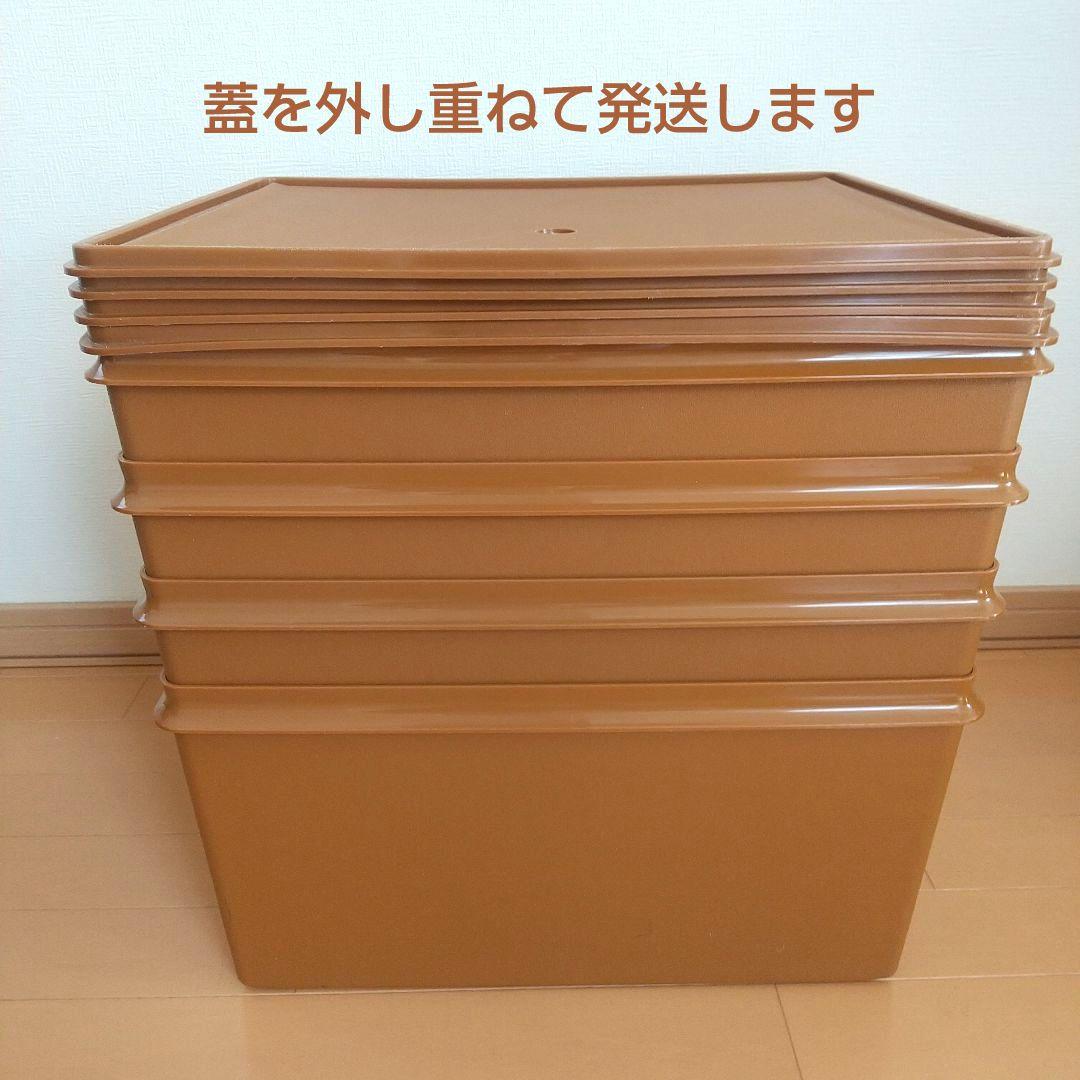 【タッパーウェア】収納ケース ディープスーパーケース 深型 ブラウン４個セット