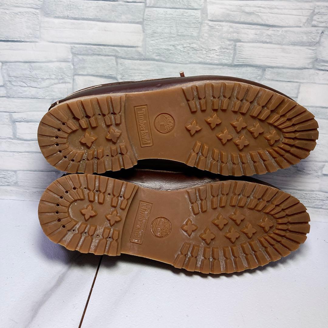 ティンバーランド 3eye デッキシューズ 本革 モカシン ブラウン 26.0